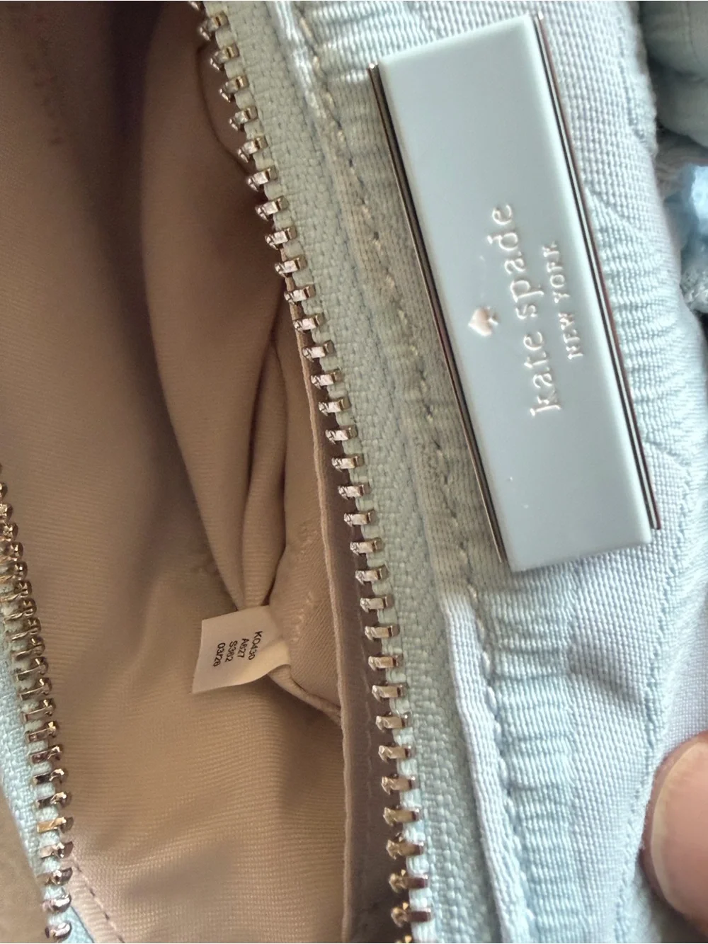 Kate Spade Carter Zebra Cargo Crossbody Bag in Blue multicolor
